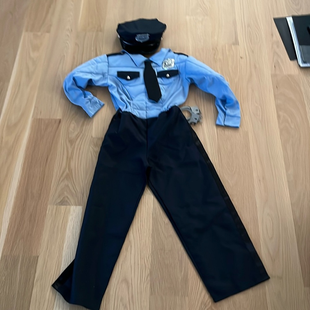 Police officer costume one piece size 7/8